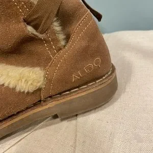 Aldo | Shoes | Aldo Chestnut Brown Ugg Style Shearling Boots  display picture 1